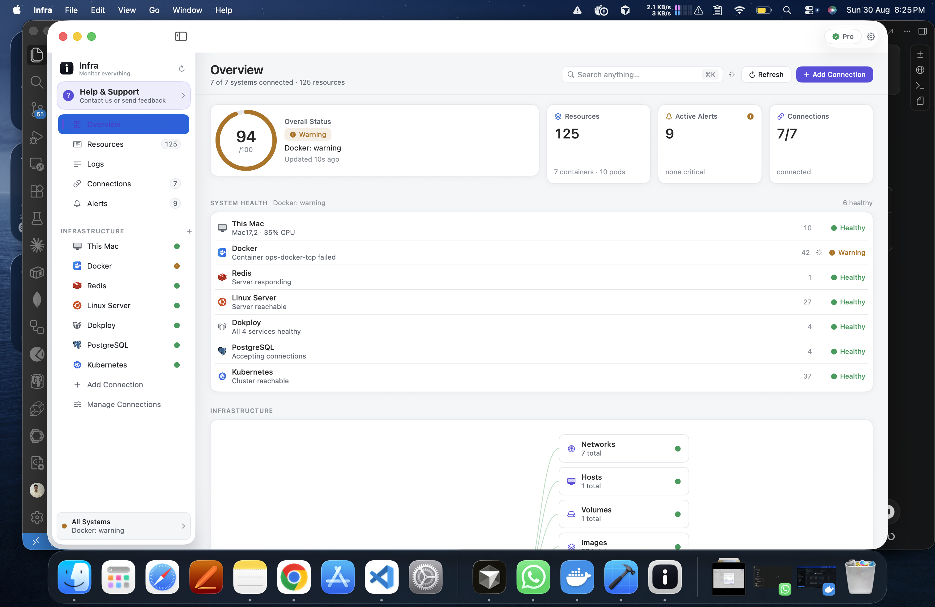 Infra app screenshot 2